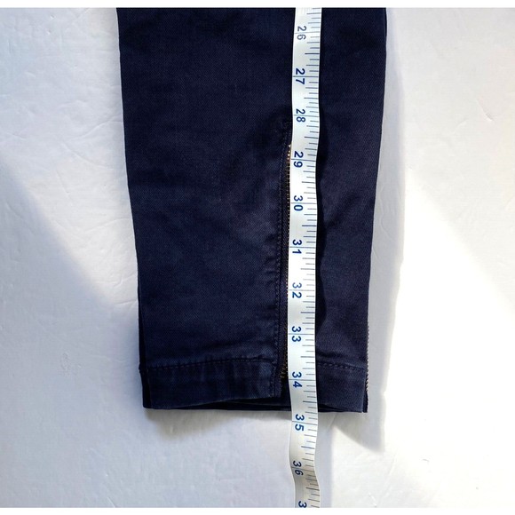 Joie Womens Park Skinny Pants 29 Navy Blue Utility Cargo Lyocell Blend Calf Zips - Picture 16 of 16